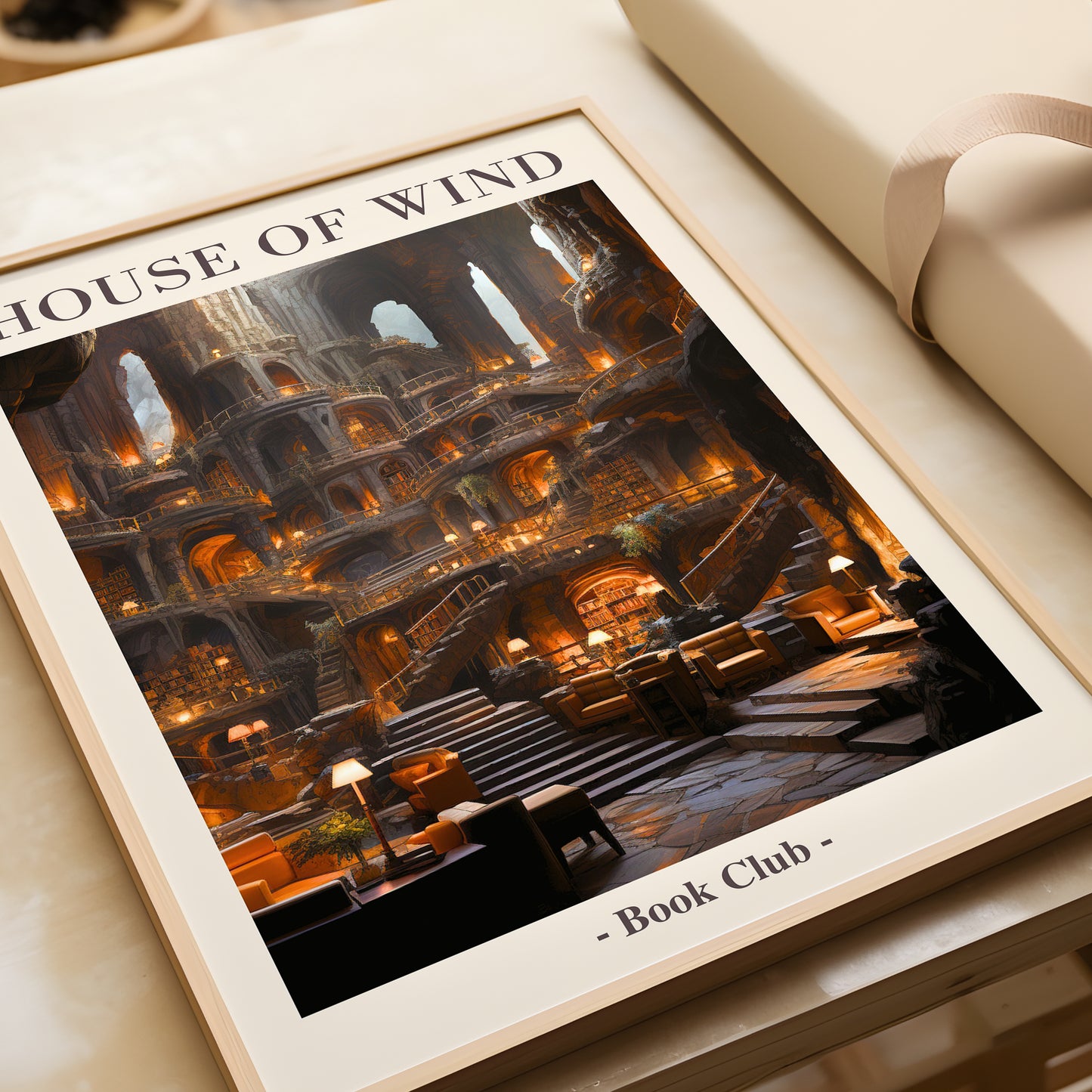 House of Wind Library Print