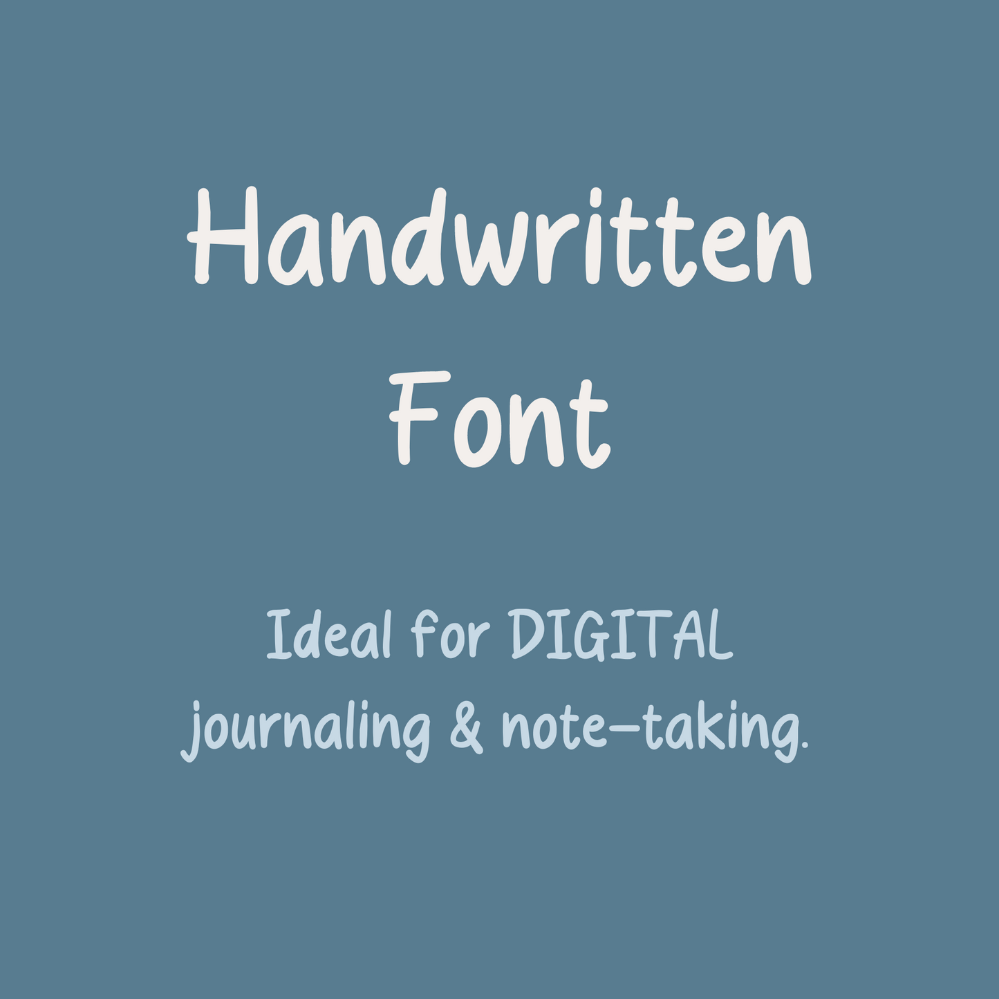 Handwritten Font