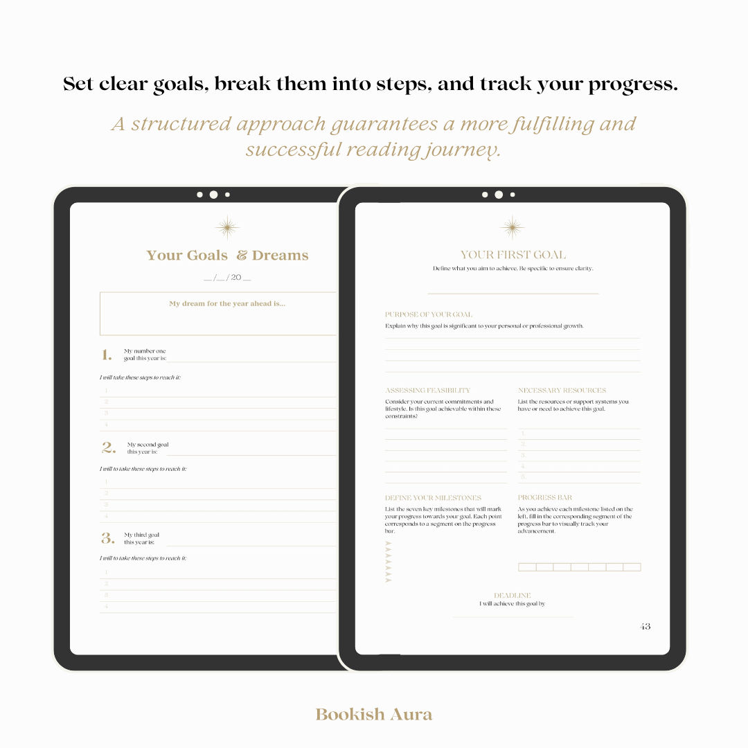 Digital Reading Goals Journal