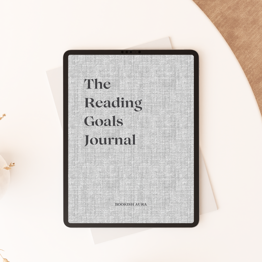 Digital Reading Goals Journal Gray
