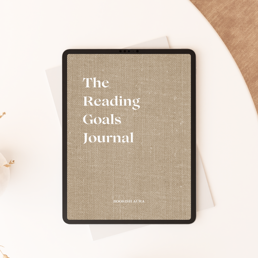 Digital Reading Goals Journal Taupe