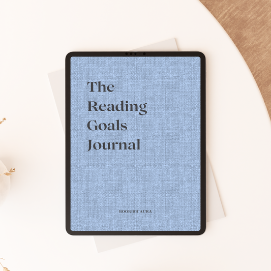 Digital Reading Goals Journal Sky Blue