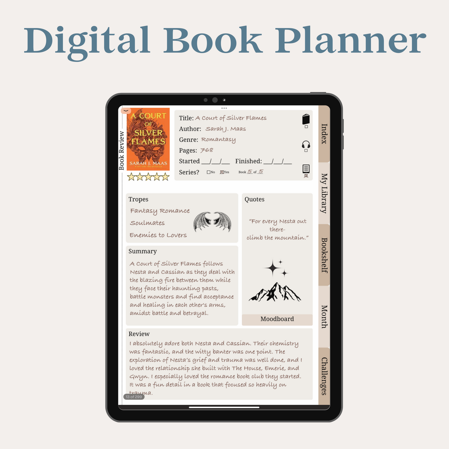 The Bookish Journal (Downloadable)