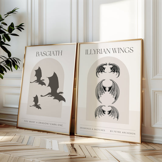 ACOTAR and Fourth Wing Digital Art Prints