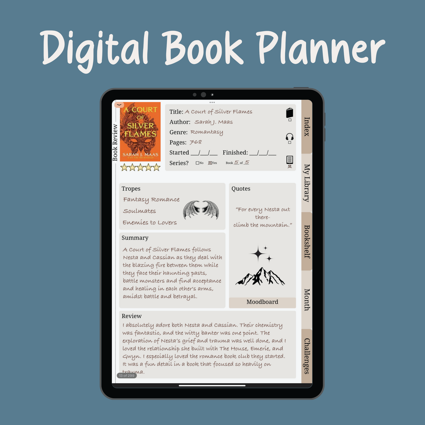 The Bookish Journal (Downloadable)