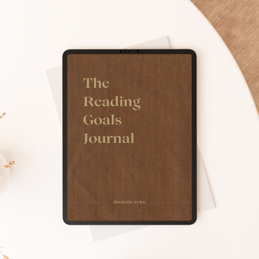 Digital Reading Goals Journal Brown