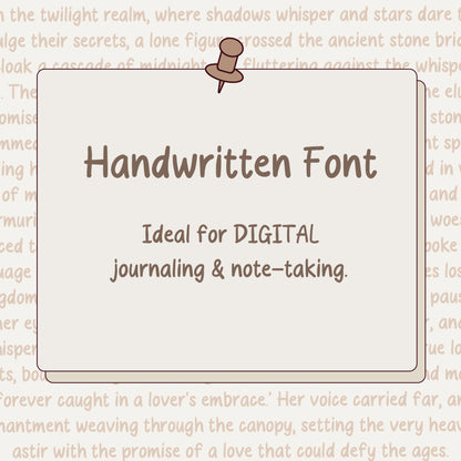 Handwritten Font