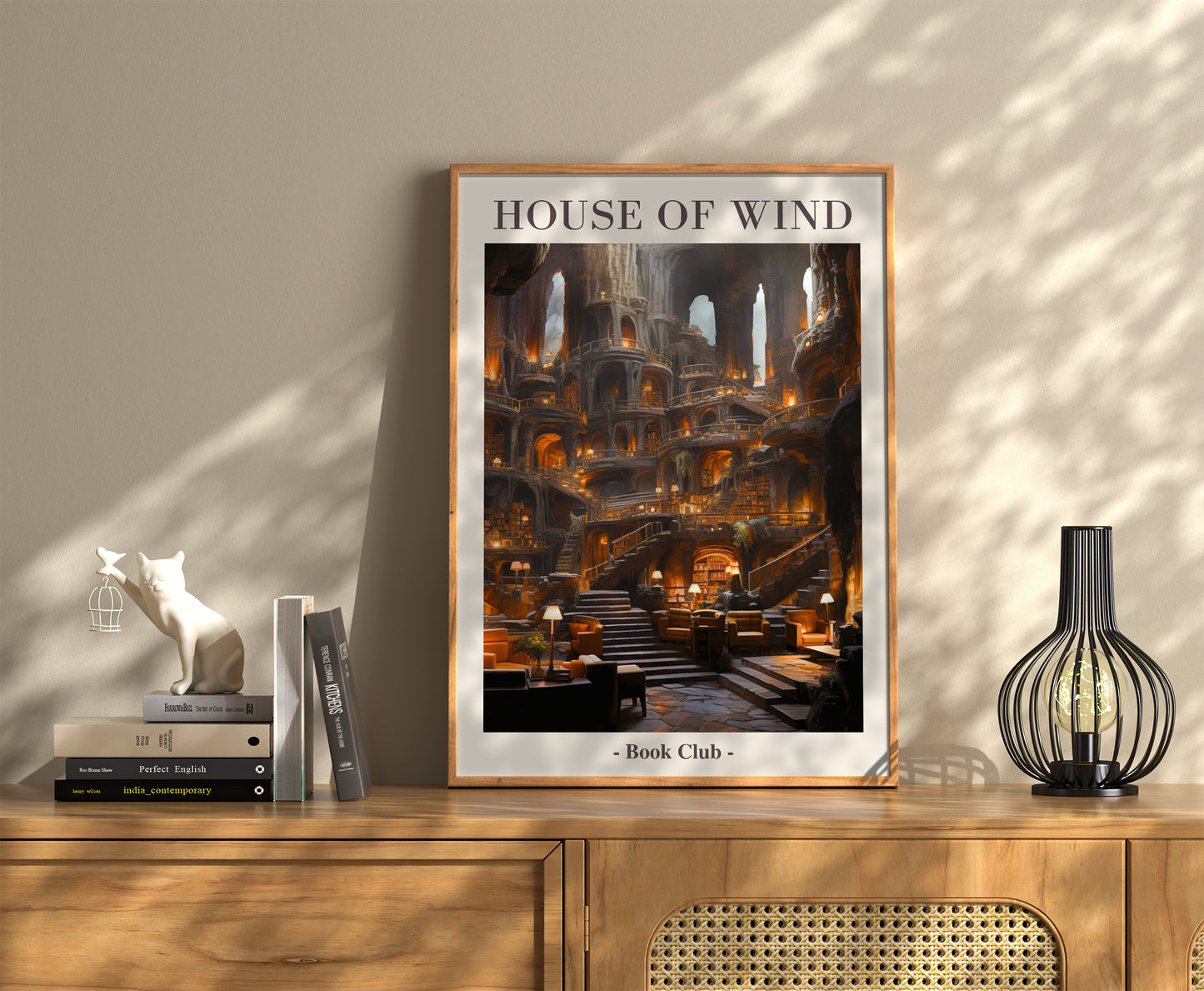 House of Wind Library Print